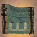 Kanchi Cotton Saree Gray SASC34505 - Image 3