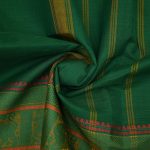 Kanchi Cotton Saree Dark Green SASC34507 - Image 2