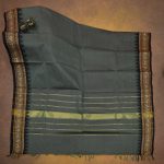 Kanchi Cotton Saree Gray SASC34512 - Image 3