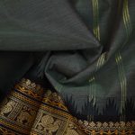 Kanchi Cotton Saree Gray SASC34512 - Image 2
