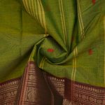 Kanchi Cotton Saree Dual Shade Green SASC34516 - Image 2