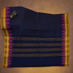 Chettinad Cotton Sarees Denim Blue SASC34519 - Image 3