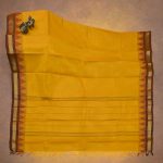 Kanchi Cotton Saree Bright Yellow SASC34523 - Image 3