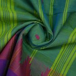 Kanchi Cotton Saree Dual Shade Green SASC34528 - Image 2