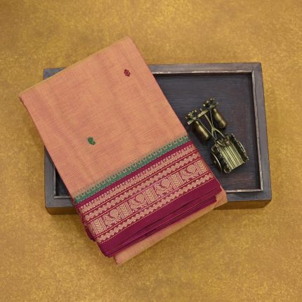 Kanchi Cotton Saree Burnt Sienna SASC34529