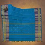 Kanchi Cotton Saree Sky Blue SASC34530 - Image 3