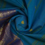 Kanchi Cotton Saree Sky Blue SASC34530 - Image 2