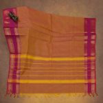 Kanchi Cotton Saree Pumpkin Orange SASC34532 - Image 3