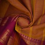 Kanchi Cotton Saree Pumpkin Orange SASC34532 - Image 2