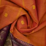 Kanchi Cotton Saree Bright Orange SASC34534 - Image 2