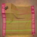 Kanchi Cotton Saree Dual Shade Green SASC34535 - Image 3