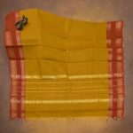 Kanchi Cotton Saree Mustard Yellow SASC34537 - Image 3