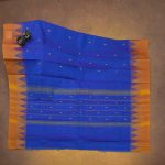 Kanchi Cotton Saree Dual Shade Blue SASC34540 - Image 3