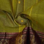 Kanchi Cotton Saree Light Green SASC34541 - Image 2
