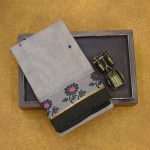 Chettinad Cotton Sarees Bone Gray SASC34543