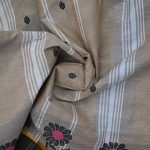 Chettinad Cotton Sarees Bone Gray SASC34543 - Image 2
