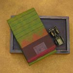 Chettinad Cotton Sarees Double Shade Parrot Green SASC34546