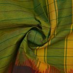 Chettinad Cotton Sarees Double Shade Parrot Green SASC34546 - Image 2