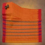 Chettinad Cotton Sarees Sunset Orange SASC34549 - Image 3