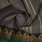 Chettinad Cotton Sarees Gray SASC34550 - Image 2