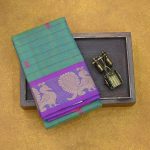 Chettinad Cotton Sarees Dual Shade Sea Green SASC34552