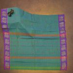 Chettinad Cotton Sarees Dual Shade Sea Green SASC34552 - Image 3
