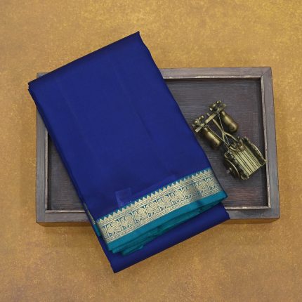 Pure Silk Sarees - Dark Blue SASPS34565