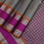 Pure Silk Sarees - Dark Beige SASPS34571 - Image 3