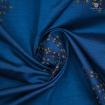 Semi Silk Cotton Printed Sarees – Cerulean Blue SASPC34589 - Image 2