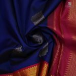 Pure Silk Sarees - Dark Blue SASPS34612 - Image 2