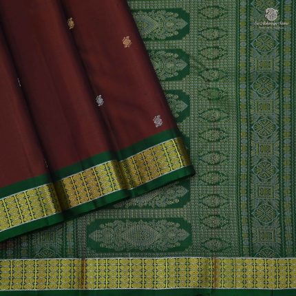 Pure Silk Sarees - Dark Brown SASPS34631