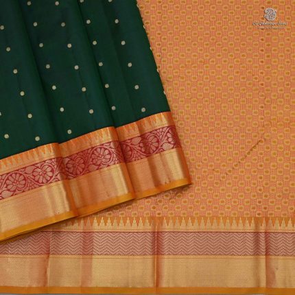 Pure Silk Sarees - Dark Green SASPS34646