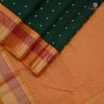 Pure Silk Sarees - Dark Green SASPS34646 - Image 3