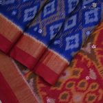 Kora Silk Cotton Sarees - Navy Blue SAS34652 - Image 3