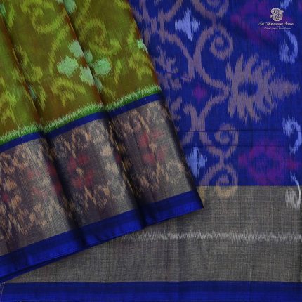 Kora Silk Cotton Sarees - Mehandi Green SAS34653