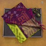 Kora Silk Cotton Sarees - Lemon Green SAS34654 - Image 6