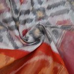 Kora Silk Cotton Sarees - Off White SAS34656 - Image 2