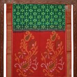 Kora Silk Cotton Sarees - Dark Green SAS34659 - Image 5