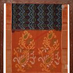 Kora Silk Cotton Sarees - Black SAS34660 - Image 5