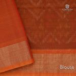 Kora Silk Cotton Sarees - Black SAS34660 - Image 4