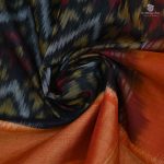 Kora Silk Cotton Sarees - Black SAS34660 - Image 2