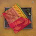 Kora Silk Cotton Sarees - Light Green SAS34661 - Image 6