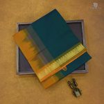 Silk Cotton Sarees Simple – Dark Green SAS34674 - Image 6
