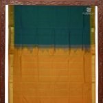 Silk Cotton Sarees Simple – Dark Green SAS34674 - Image 5