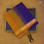 Silk Cotton Sarees Simple – Dark Violet SAS34675 - Image 6