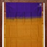 Silk Cotton Sarees Simple – Dark Violet SAS34675 - Image 5