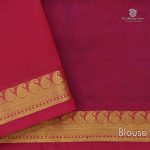 Silk Cotton Sarees Simple – Dark Blue SAS34676 - Image 4