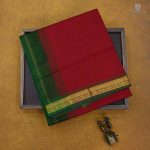 Silk Cotton Sarees Simple – Dark Red SAS34678 - Image 6