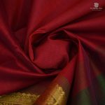 Silk Cotton Sarees Simple – Dark Red SAS34678 - Image 2