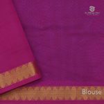 Silk Cotton Sarees Simple – Dark Gray SAS34686 - Image 4